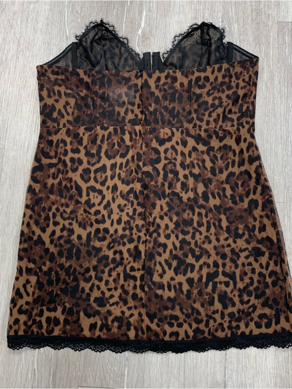Current Mood Leopard Print Corset Mini Slip Dress - Picture 2 of 3